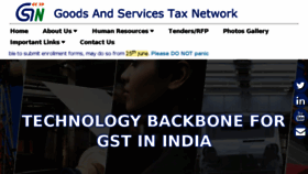 What Gstn.org website looked like in 2017 (6 years ago)