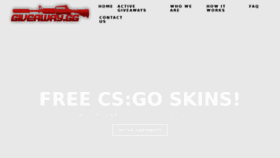 What Giveaway.gg website looked like in 2017 (6 years ago)