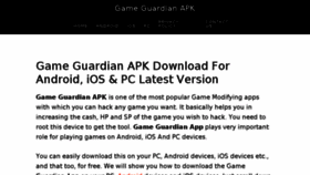 What Gameguardianapkx.com website looked like in 2017 (6 years ago)