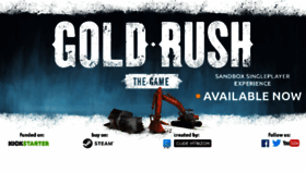 What Goldrush-thegame.com website looked like in 2017 (6 years ago)