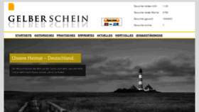 What Gelberschein.org website looked like in 2017 (6 years ago)