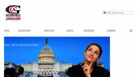 What Govassociation.org website looked like in 2017 (6 years ago)