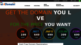 What Get4domain.com website looked like in 2017 (6 years ago)