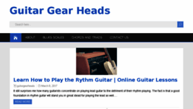 What Guitargearheads.com website looked like in 2017 (6 years ago)