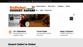 What Godubaidesertsafari.com website looked like in 2017 (6 years ago)