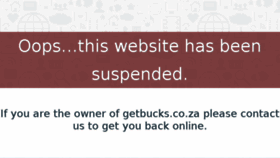 What Getbucks.co.za website looked like in 2017 (6 years ago)