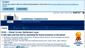 What Ghsl.jrc.ec.europa.eu website looked like in 2017 (6 years ago)