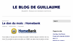 What Guillaume-leduc.fr website looked like in 2017 (6 years ago)