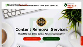 What Guaranteedremoval.com website looked like in 2017 (6 years ago)