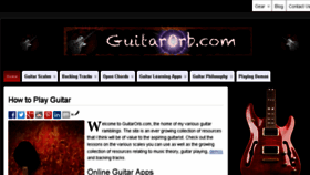 What Guitarorb.com website looked like in 2017 (6 years ago)