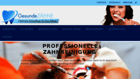What Gesundezaehne24.de website looked like in 2017 (6 years ago)