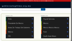What Gobiernolegitimo.org.mx website looked like in 2017 (6 years ago)