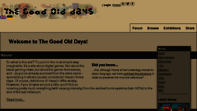 What Goodolddays.net website looked like in 2017 (6 years ago)