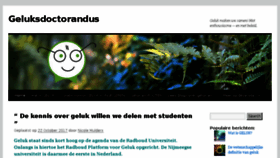 What Geluksdoctorandus.nl website looked like in 2017 (6 years ago)