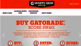 What Gatoradesportsshop.com website looked like in 2017 (6 years ago)