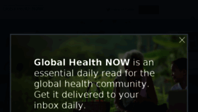 What Globalhealthnow.org website looked like in 2017 (6 years ago)