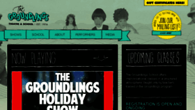 What Groundlings.com website looked like in 2017 (6 years ago)