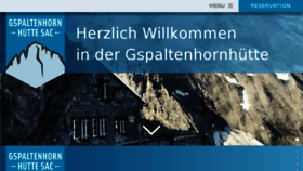 What Gspaltenhornhuette.ch website looked like in 2017 (6 years ago)