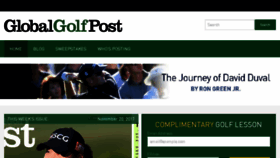 What Globalgolfpost.com website looked like in 2017 (6 years ago)