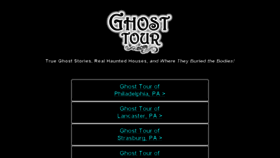 What Ghosttour.net website looked like in 2017 (8 years ago)