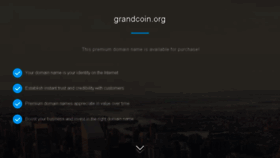 What Grandcoin.org website looked like in 2017 (6 years ago)