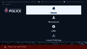 What Gmp.police.uk website looked like in 2017 (8 years ago)
