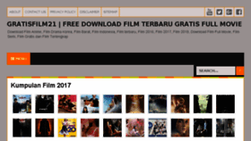 What Gratisfilm21.com website looked like in 2017 (6 years ago)