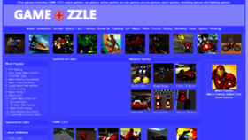 What Gamezzle.com website looked like in 2017 (6 years ago)