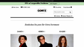 What Goertz.de website looked like in 2017 (6 years ago)