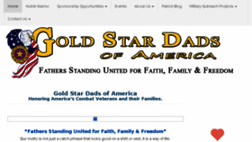What Goldstardads.org website looked like in 2017 (6 years ago)