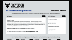 What Greybison.com website looked like in 2017 (6 years ago)