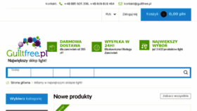What Guiltfree.pl website looked like in 2017 (7 years ago)
