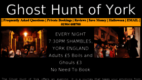 What Ghosthunt.co.uk website looked like in 2017 (6 years ago)