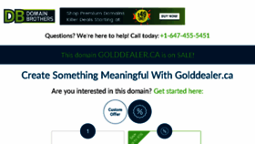 What Golddealer.ca website looked like in 2017 (6 years ago)