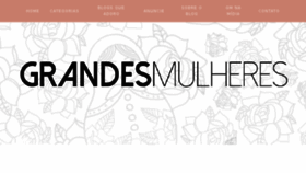 What Grandesmulheres.com website looked like in 2017 (6 years ago)