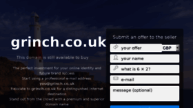 What Grinch.co.uk website looked like in 2017 (6 years ago)