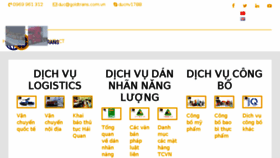 What Goldtrans.com.vn website looked like in 2017 (6 years ago)