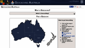 What Geocaching.com.au website looked like in 2017 (6 years ago)