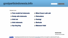 What Gosipartisindonesia.info website looked like in 2017 (6 years ago)