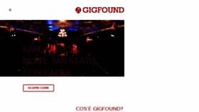 What Gigfound.com website looked like in 2017 (6 years ago)
