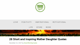 What Goodmorningquote.com website looked like in 2017 (6 years ago)