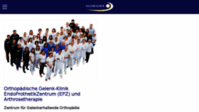 What Gelenk-klinik.de website looked like in 2017 (6 years ago)