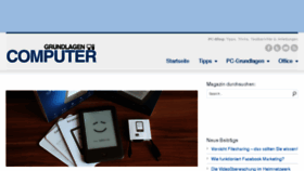 What Grundlagen-computer.de website looked like in 2017 (6 years ago)