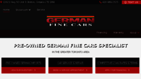 What Germanfinecars.com website looked like in 2017 (6 years ago)