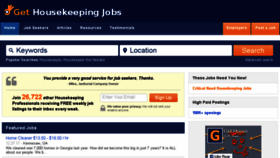 What Gethousekeepingjobs.com website looked like in 2018 (6 years ago)