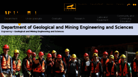 What Geo.mtu.edu website looked like in 2018 (6 years ago)