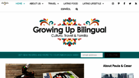 What Growingupbilingual.com website looked like in 2018 (6 years ago)