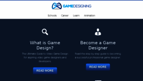 What Gamedesigning.org website looked like in 2018 (6 years ago)