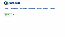 What Good-grief.org website looked like in 2018 (6 years ago)
