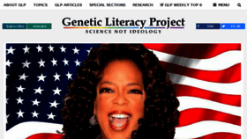 What Geneticliteracyproject.org website looked like in 2018 (6 years ago)